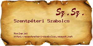 Szentpéteri Szabolcs névjegykártya